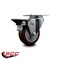 Service Caster 3.5'' Maroon Poly Wheel Swivel Top Plate Caster Posi Brake SCC-20S3514-PPUB-MRN-PLB - alternate 4